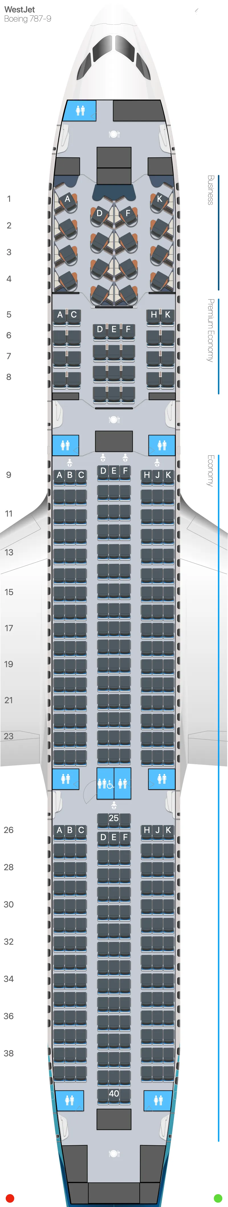Boeing 787-9 Dreamliner cabin